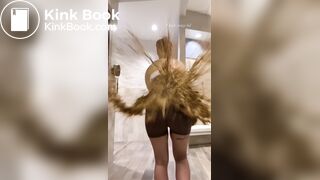 Woman diarrhea shorts (AI GENERATED)