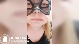 Scat hottie eats her own