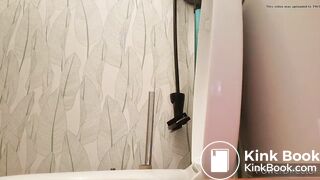 thick girl has diarrhea and explodes on the toilet