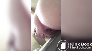 Girl pooping on toilet - video 209