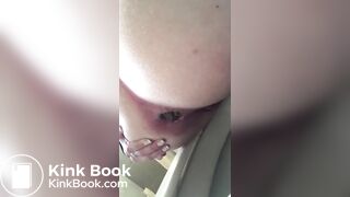Girl pooping on toilet - video 209