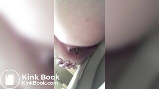 Girl pooping on toilet - video 209