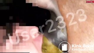 Deep Throating Eating Big OleDonkey Horse Dick Log/Turd