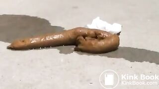 Naughty public pooping