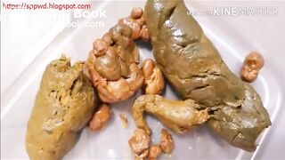 Girl pooping - video 814