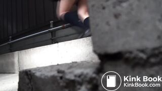 japanese girl outdoor poop