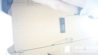 The beautiful Chinese girl has diarrhea