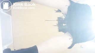 The beautiful Chinese girl has diarrhea