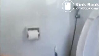 Girl pooping on toilet - video 201