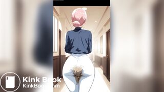 anime girl panty poop while rushing home