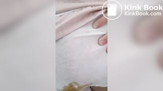 Chinese girl has an enema and poop herself
