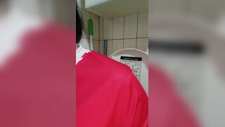 Same asian chick shits and shows it off