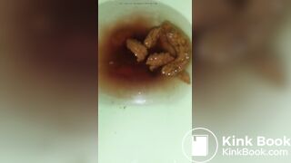 Same asian chick shits and shows it off