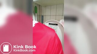 Same asian chick shits and shows it off