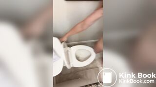 She expulses a burrito shit