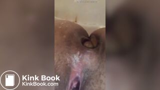 Arab girl pooping on toilet - video 3