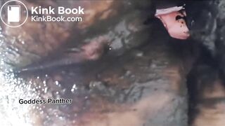 Big shit in thin pink panty