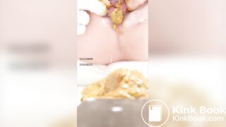 Chinese girl spread asshole scat - video 2