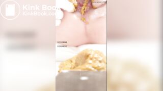 Chinese girl spread asshole scat - video 2