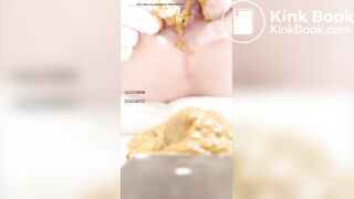 Chinese girl spread asshole scat - video 2