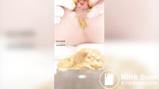 Chinese girl spread asshole scat - video 2