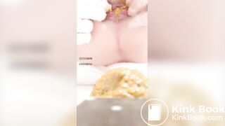 Chinese girl spread asshole scat - video 2