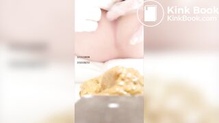 Chinese girl spread asshole scat - video 2