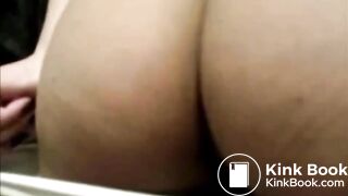 Nice ebony booty panty poop