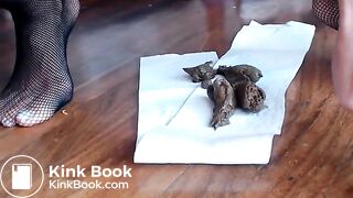 Purple hair does a frontal poop