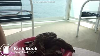 GORGEOUS GODDESS SEXY CRUISE SHIP BALCONY SHITS #2