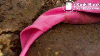 Big wet shit in sexy red xmas clothes