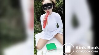 Outdoor scat and vomit, eating shit and puking it back