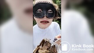 Outdoor scat and vomit, eating shit and puking it back