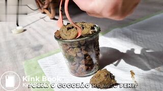 Dutch Babe Has a Jar of Poop For Us