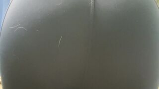 Girl poops in leggings