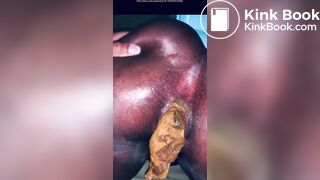 Ebony milf scat fuck