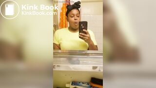 ♥️BEAUTIFUL EBONY GAL SCAT SNACK ATTACK♥️