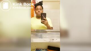 ♥️BEAUTIFUL EBONY GAL SCAT SNACK ATTACK♥️