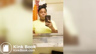 ♥️BEAUTIFUL EBONY GAL SCAT SNACK ATTACK♥️