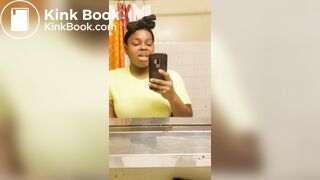 ♥️BEAUTIFUL EBONY GAL SCAT SNACK ATTACK♥️