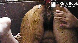 Upside down enema fuck