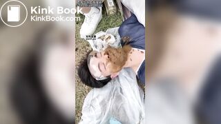 Chinese mistress outdoor scat