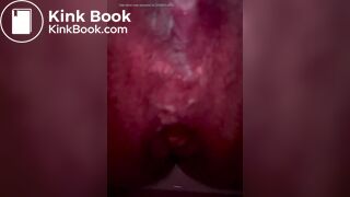 Closeup of A long thick noisy shit from milf