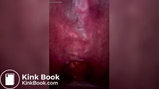 Closeup of A long thick noisy shit from milf