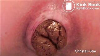 german girl pooping on toilet