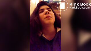 Beautiful girl pooping vlog