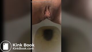 Sabrina pooping on toilet - video 2