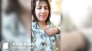 Sabrina pooping on toilet - video 2