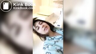 Sabrina pooping on toilet - video 2