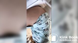 Sabrina pooping on toilet - video 2